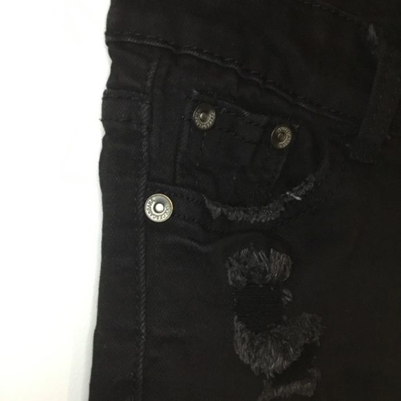 Black stretch denim Dolce and Gabbana Distressed Shorts - Size US 2/4 - Picture 5 of 9